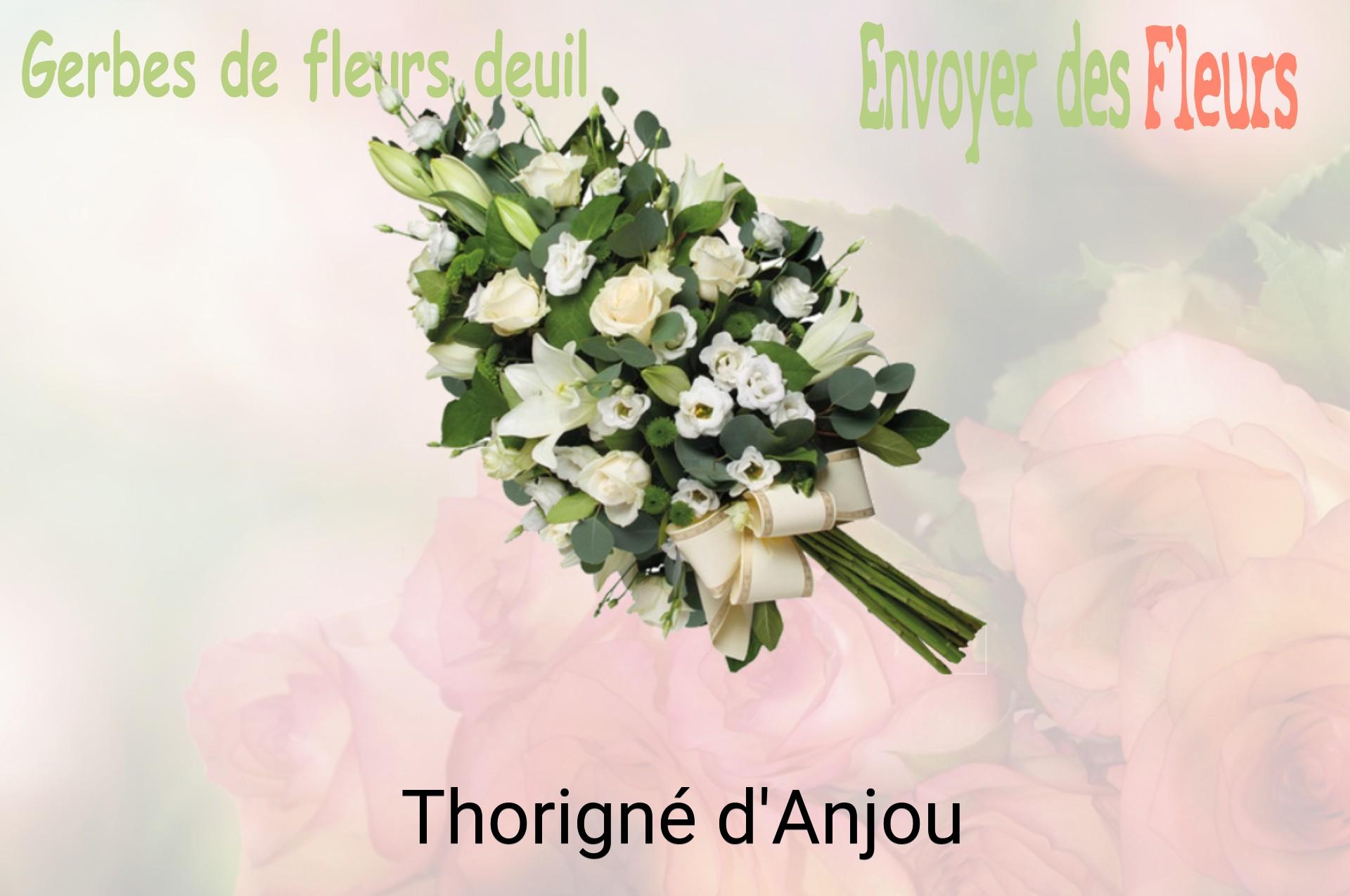 Gerbe de fleurs de deuil livrée à Thorigné-d'Anjou